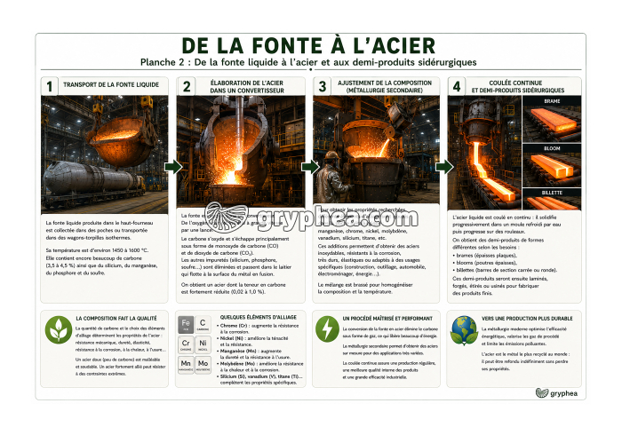 La fabrication de l'acier - gryphea.org